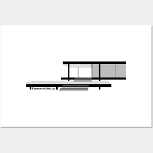 Farnsworth House - Mies van der Rohe Posters and Art